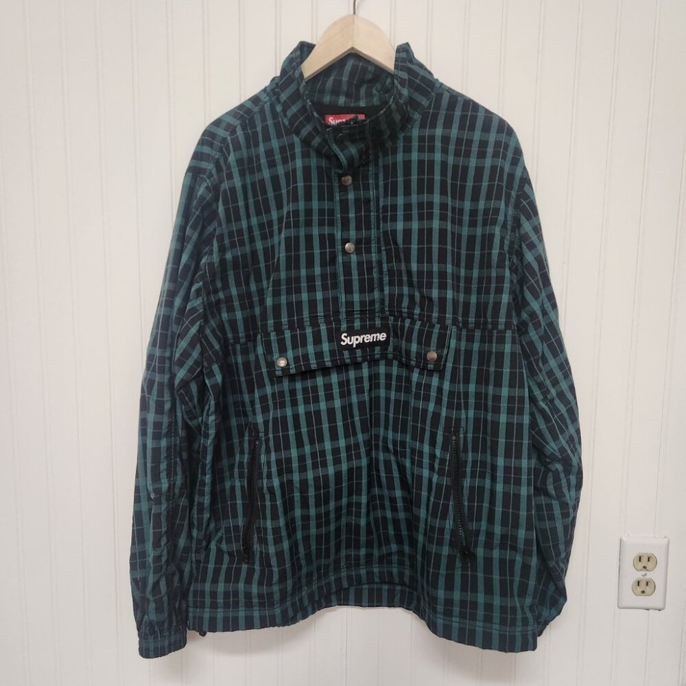 Supreme Nylon Plaid Pullover / Windbreaker / Anorak / Size XL